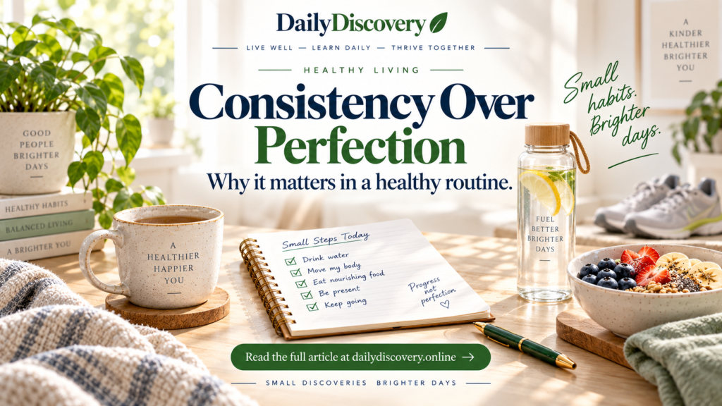 Why Consistency Matters More Than Perfection in a Healthy Routine