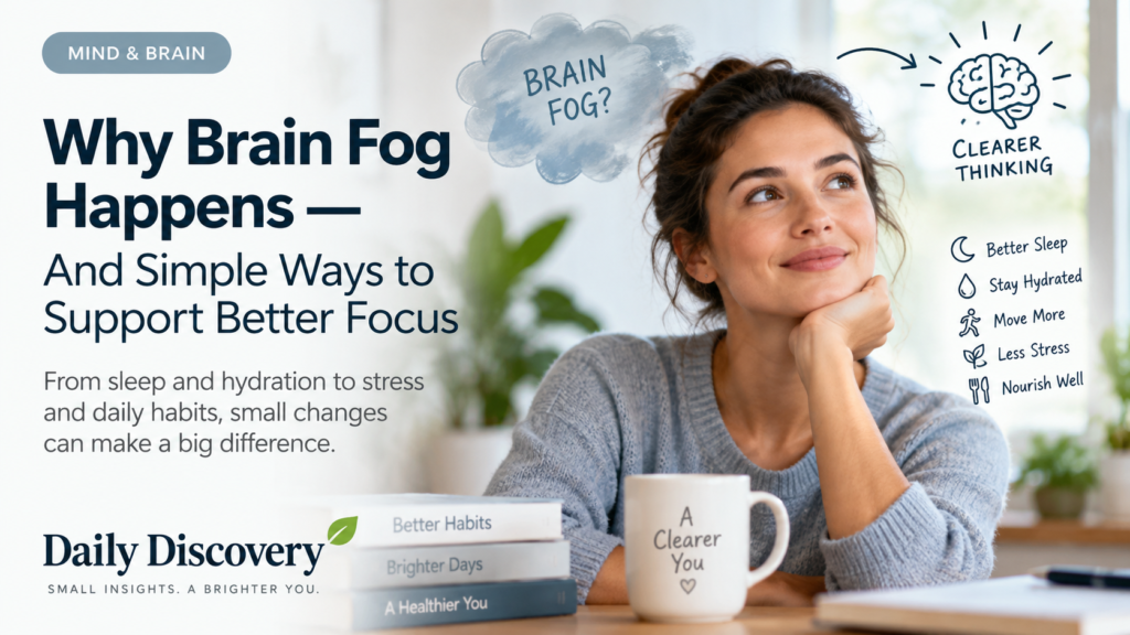 Why Brain Fog Happens — And Simple Ways to Support Better Focus